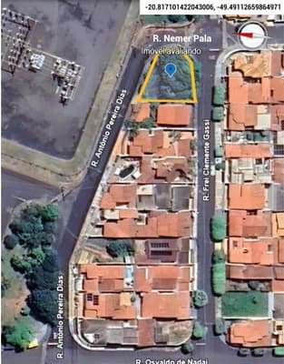 Foto 7 de 8: Terreno em leilão em Mirassol - SP — TERRENO COM ÁREA DE 476m² NA RUA ANTÔNIO PEREIRA DIAS, JARDIM ALVORADA - MIRASSOL/SP | MATRICULA 27.230