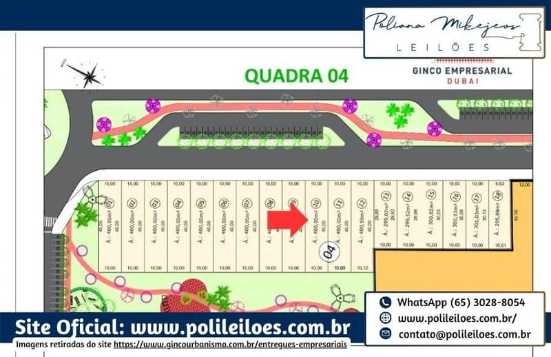 Foto 2 de 4: Comercial em leilão em Cuiabá - MT — Imóvel comercial, lote 10, quadra 04, Ginco Empresarial Dubai, AT 400m², em Cuiabá/MT