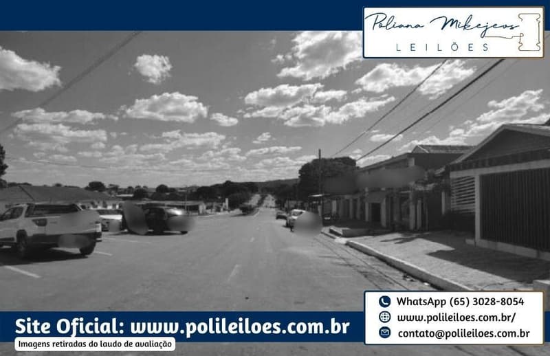 Foto 9 de 25: Terreno em leilão em Araputanga - MT — Imóvel residencial, Lote 05, na quadra 13, AT 375,0², localizado na Av. Mato Grosso, em Araputanga/MT