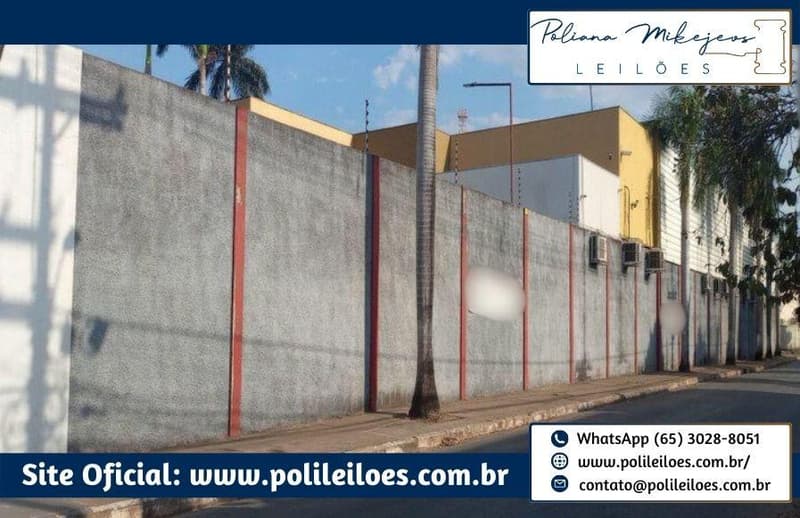 Foto 11 de 30: Terreno em leilão em Cuiabá - MT — Lote de terreno urbano, AT 9.120m², AC 2.130m² averbados na matrícula, remembrados dos lotes 10 a 25 da quadra 01, situado no Bairro Santa Rita, distrito do Coxipó da Ponte, Cuiabá/MT