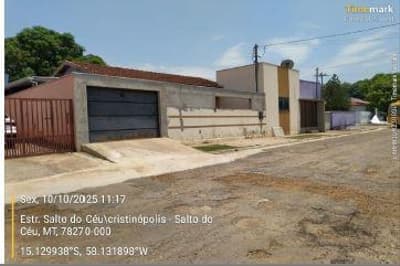 Foto 1 de 5: Casa em leilão em Salto Do Céu - MT, bairro Boa Esperança — CASA RESIDENCIAL | A.T. 342,84M² E A.C 178,57M² BAIRRO BOA ESPERANÇA | SALTO DO CÉU/MT