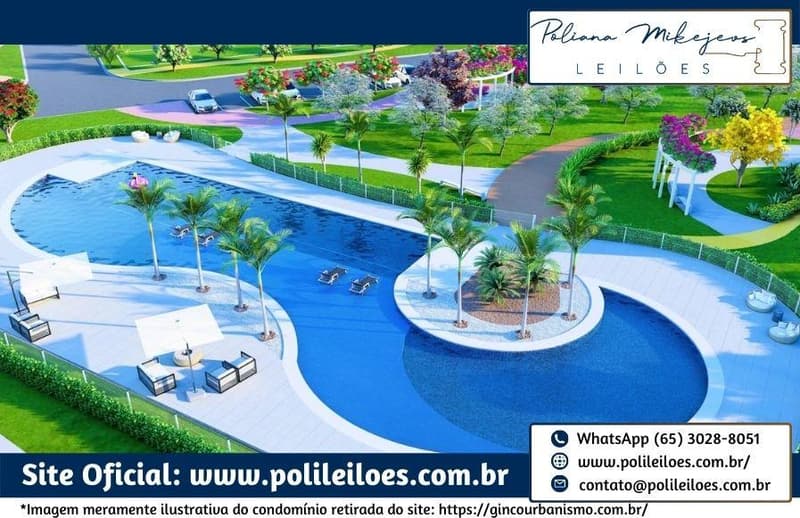 Foto 4 de 32: Comercial em leilão em Cuiabá - MT — Lote nº 38, Quadra 03, do Cond. Residencial Florais do Cerrado, A.T. 200m², em Cuiabá/MT