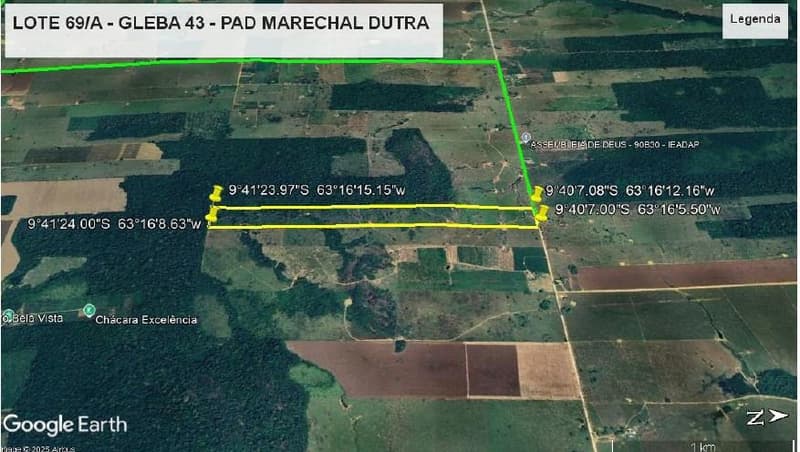Foto 4 de 8: Area Rural em leilão em Ariquemes - RO — IMÓVEL RURAL, 48,1028ha - POSSUI 2 COCHEIRAS E 5 KM DE CERCA - POTENCIAL DE PECUÁRIA DE CORTE OU AGRICULTURA EM ALTO PARAÍSO/RO