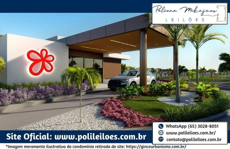 Foto 7 de 32: Comercial em leilão em Cuiabá - MT — Lote nº 38, Quadra 03, do Cond. Residencial Florais do Cerrado, A.T. 200m², em Cuiabá/MT