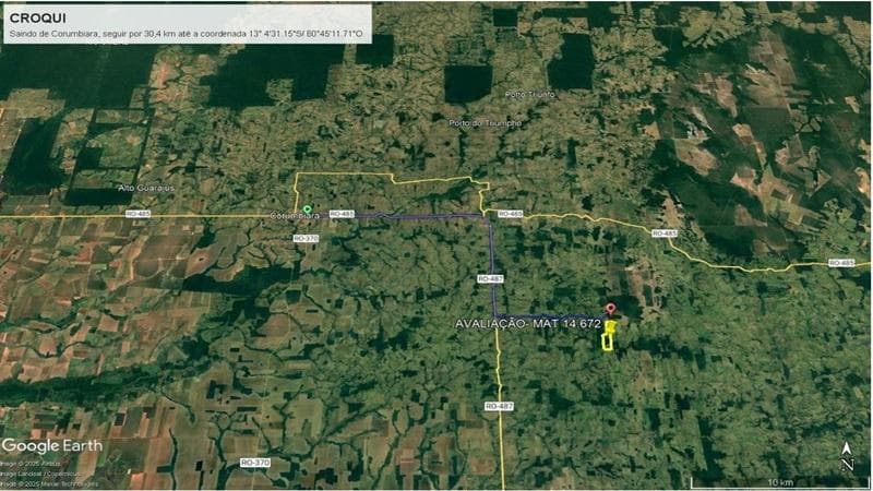 Foto 1 de 6: Area Rural em leilão em Corumbiara - RO — IMÓVEL RURAL | 74,8894 HA, IDEAL PARA PECUÁRIA | CORUMBIARA/RO