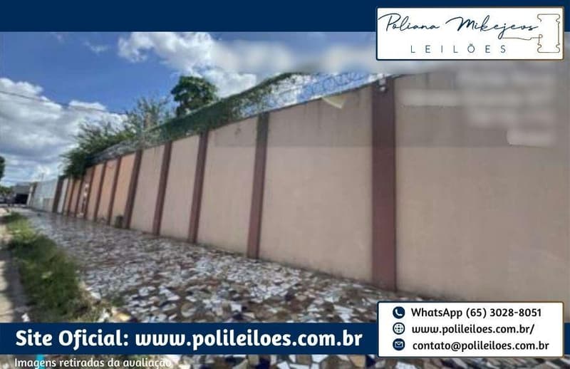 Foto 6 de 6: Imóvel em leilão em Várzea Grande - MT — Lote Urbano, AT 661,63m², edificação residencial não averbada na matrícula, AC 109,27m², em Ponte Nova, Várzea Grande/MT