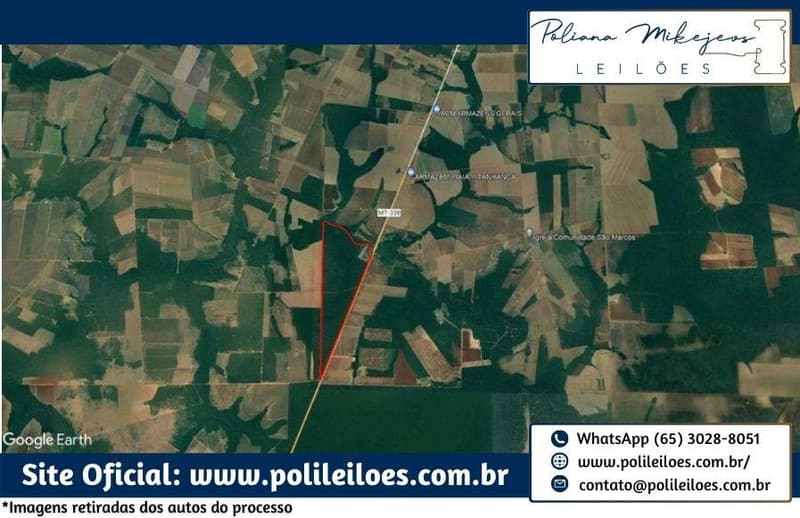 Area Rural em leilão em Tapurah - MT — Imóvel Rural, Fazenda Rio Borges I, 597,4148 has