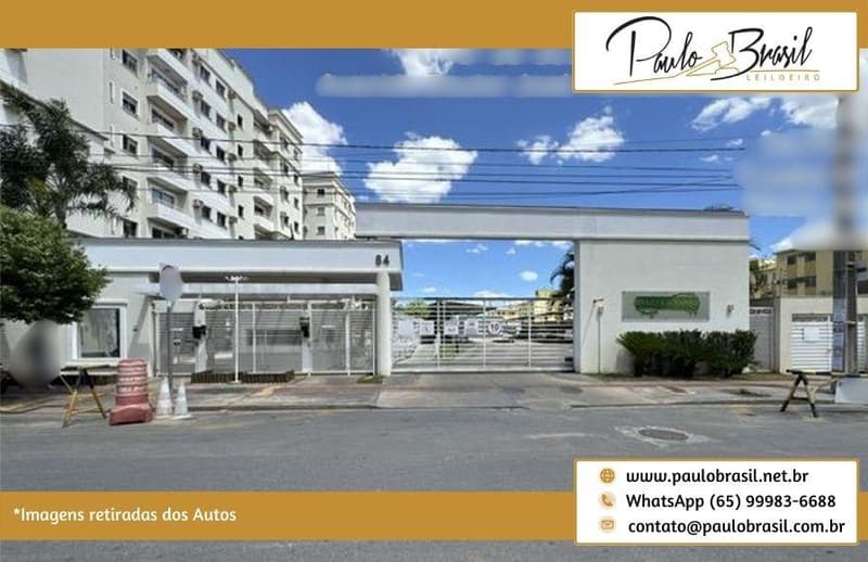 Apartamento em leilão em Cuiabá - MT, bairro Porto — Apartamento, AP 70,83m², com Duas Vagas de Garagem (gaveta), no Condomínio Piazza Di Napoli, em Cuiabá/MT