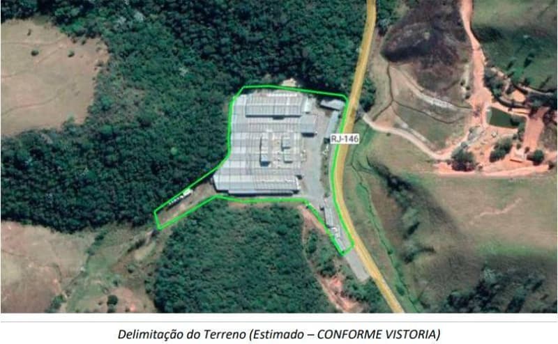 Foto 14 de 19: Comercial em leilão em Bom Jardim - RJ, bairro Corrego de Santo Antonio — Galpão, 30000.0 m2, Bom Jardim / RJ