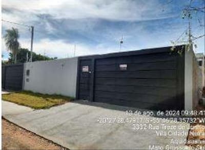 Foto 1 de 11: Casa em leilão em Aquidauana - MS, bairro Cidade Nova — CASA RESIDENCIAL | A.T. 350,00M² E A.C 173,36M² | AQUIDAUANA/MS