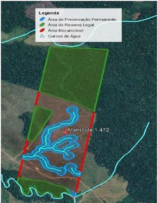 Foto 3 de 3: Terreno em leilão em Tarauacá - AC — IMÓVEL RURAL | A.T. 143,183 HA FAZ. 6 IRMÃOS (SERINGAL TOCANTINS II) | TARAUACÁ/AC