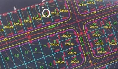 Foto 3 de 6: Terreno em leilão em São João Del Rei - MG — TERRENO - Área de 237,47m² - Lote 3 - Quadra 5 - Cidade Universitária
