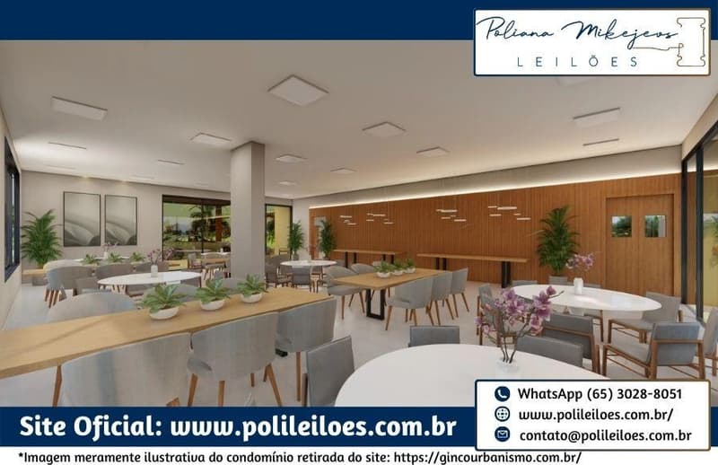 Foto 20 de 32: Comercial em leilão em Cuiabá - MT — Lote nº 38, Quadra 03, do Cond. Residencial Florais do Cerrado, A.T. 200m², em Cuiabá/MT