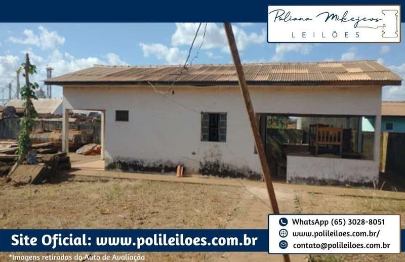 Foto 2 de 6: Area Rural em leilão em Juína - MT — Área de terras, 5.652m², desmembrada de uma área maior de 20.000m², na Seção Industrial, Núcleo Pioneiro de Juína/MT