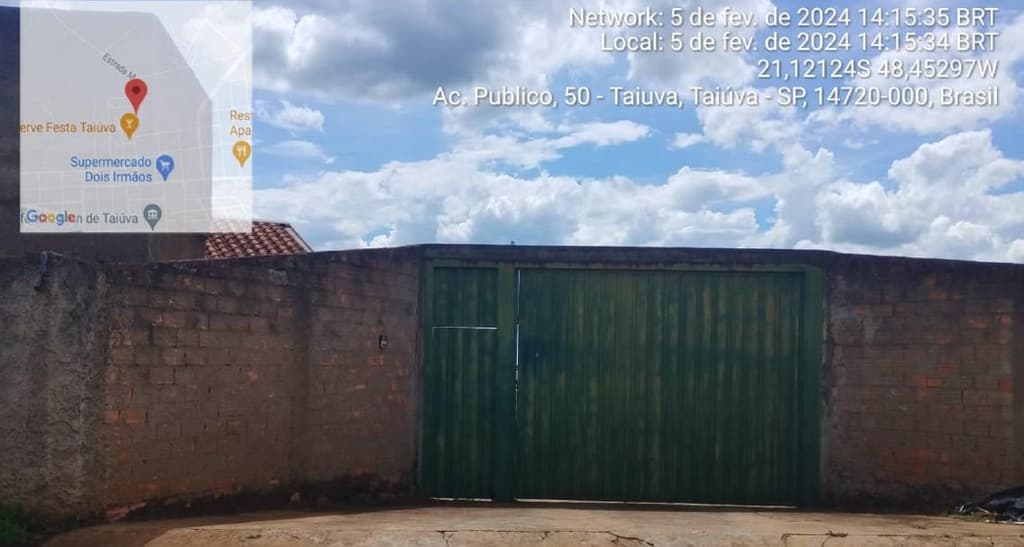 Terreno em leilão em Taiúva - SP, bairro Centro — Terreno, A.T. 2.200m², Centro