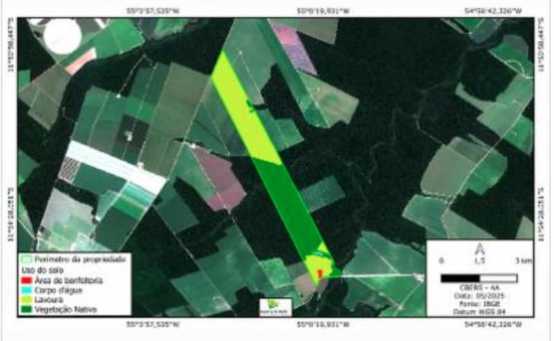Foto 1 de 2: Area Rural em leilão em Santa Carmem - MT — Gleba com 904ha, Fazenda do Chapadão, Santa Carmem/MT - Ocupada