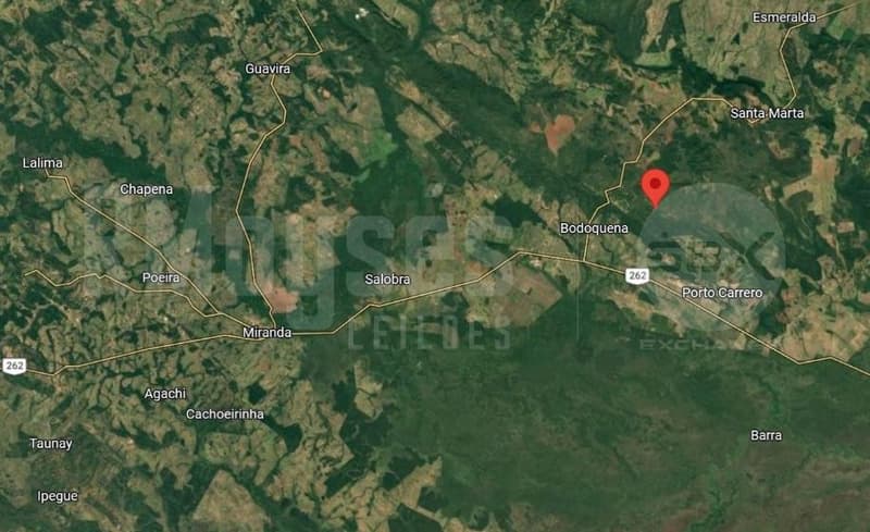 Foto 2 de 3: Area Rural em leilão em Miranda - MS — 41,64% da Fazenda Jandaia (Parte), A.T. 1.500ha, em Miranda/MS