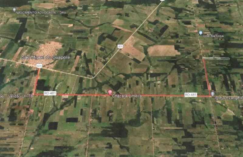 Foto 4 de 5: Area Rural em leilão em São Miguel Do Guaporé - RO — IMÓVEL RURAL PARA AGRICULTURA AT. 24,7549HA, SÍTIO ESPERANÇA EM SÃO MIGUEL DO GUAPORÉ-RO
