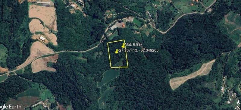 Foto 6 de 9: Terreno em leilão em Concórdia - SC — IMÓVEL RURAL COM ÁREA TOTAL DE 3,692993 hectares EM CONCÓRDIA DO OESTE-SC