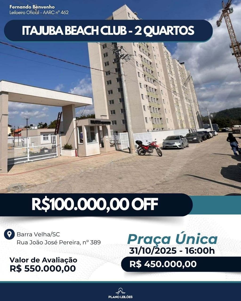 Foto 1 de 13: Apartamento em leilão em Barra Velha - SC — Apartamento Rogga - Barra Velha