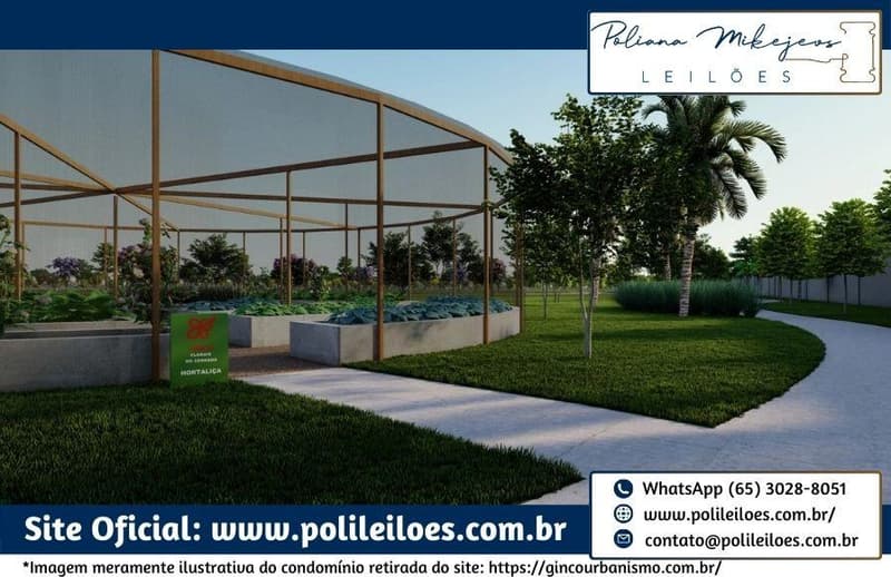 Foto 16 de 32: Comercial em leilão em Cuiabá - MT — Lote nº 38, Quadra 03, do Cond. Residencial Florais do Cerrado, A.T. 200m², em Cuiabá/MT