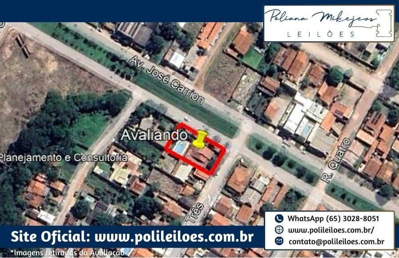 Foto 2 de 4: Terreno em leilão em Redenção - PA — 02 (dois) Lotes de Terreno Urbano, nº 01 e 02, Q. 88, Av. José Carrion, Núcleo Urbano de Redenção/PA, A.T. 1.037m²