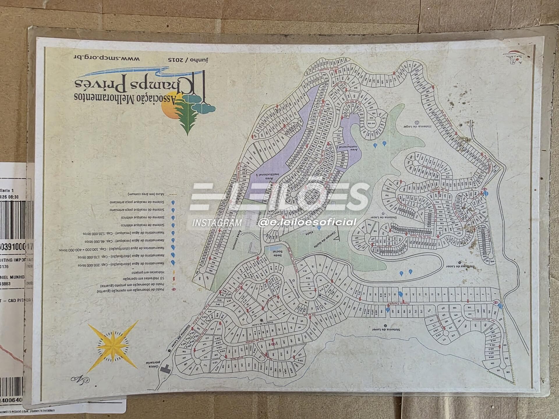 Foto 4 de 10: Terreno em leilão em Campo Limpo Paulista - SP — Terreno s/benfeitoria, área 1.379,97m² - Campo Limpo Paulista/SP