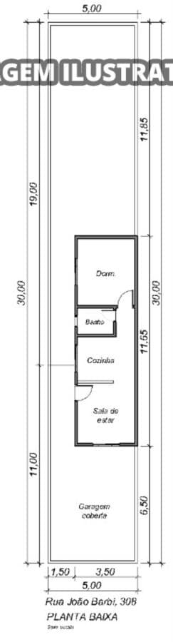 Foto 6 de 7: Casa em leilão em Itanhaém - SP, bairro Verde Mar — 1 CASA - 150m² á.t / 70,21m² á.c - Itanhaém/SP (direitos)