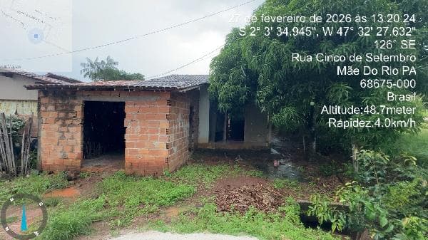 Foto 2 de 2: Casa em leilão em Mãe Do Rio - PA, bairro Habitar Brasil — ESTADO: PA - CIDADE: Mãe do Rio - ENDEREÇO: Rua 05 de Setembro N. 348 - BAIRRO: Habitar Brasil - DESCRIÇÃO: Casa, 71,46 m2 de área total, 57,96 m2 de área privativa, 160m2 de área do terreno, 2 qts, a