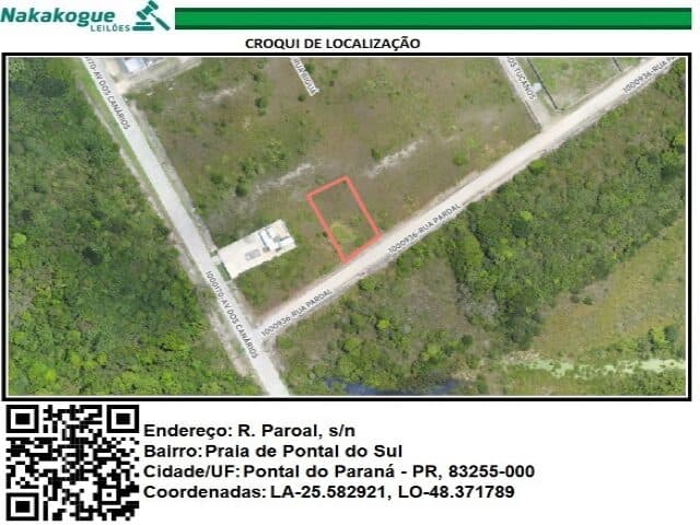 Foto 7 de 8: Terreno em leilão em Pontal Do Paraná - PR, bairro Pontal do Sul — TERRENO COM 702,00M2 - RUA PARDAL, NO 71, PONTAL DO SUL,