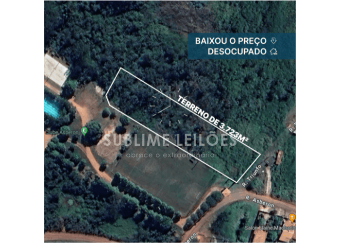 Foto 1 de 3: Terreno em leilão em Cacoal - RO — Terreno de 3.723m² | Sem benfeitorias Área urbana em Cacoal - RO