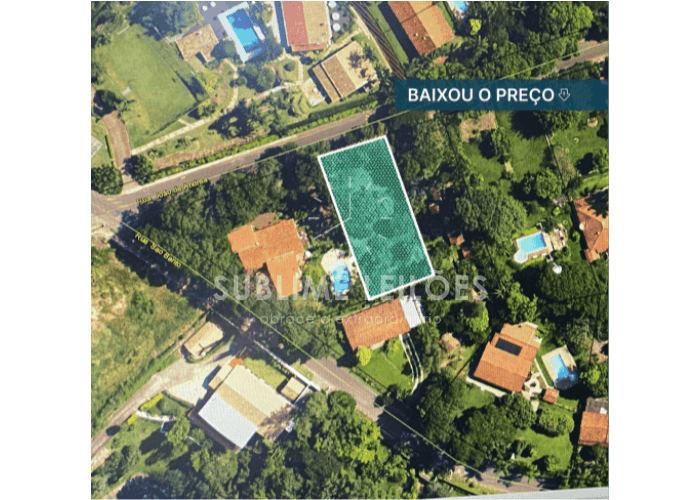 Terreno em leilão em Valinhos - SP — Terreno de 970m² | Frente de 21m² Terreno em Valinhos