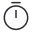 Ícone de relógio representando falta de tempo